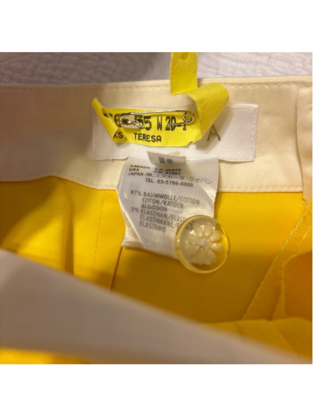 ESCADA 2 PIECE JACKET 43 AND PANTS 44 SET IN SUNFLOWER IN EXCELLENT CONDITION - Picture 14 of 16